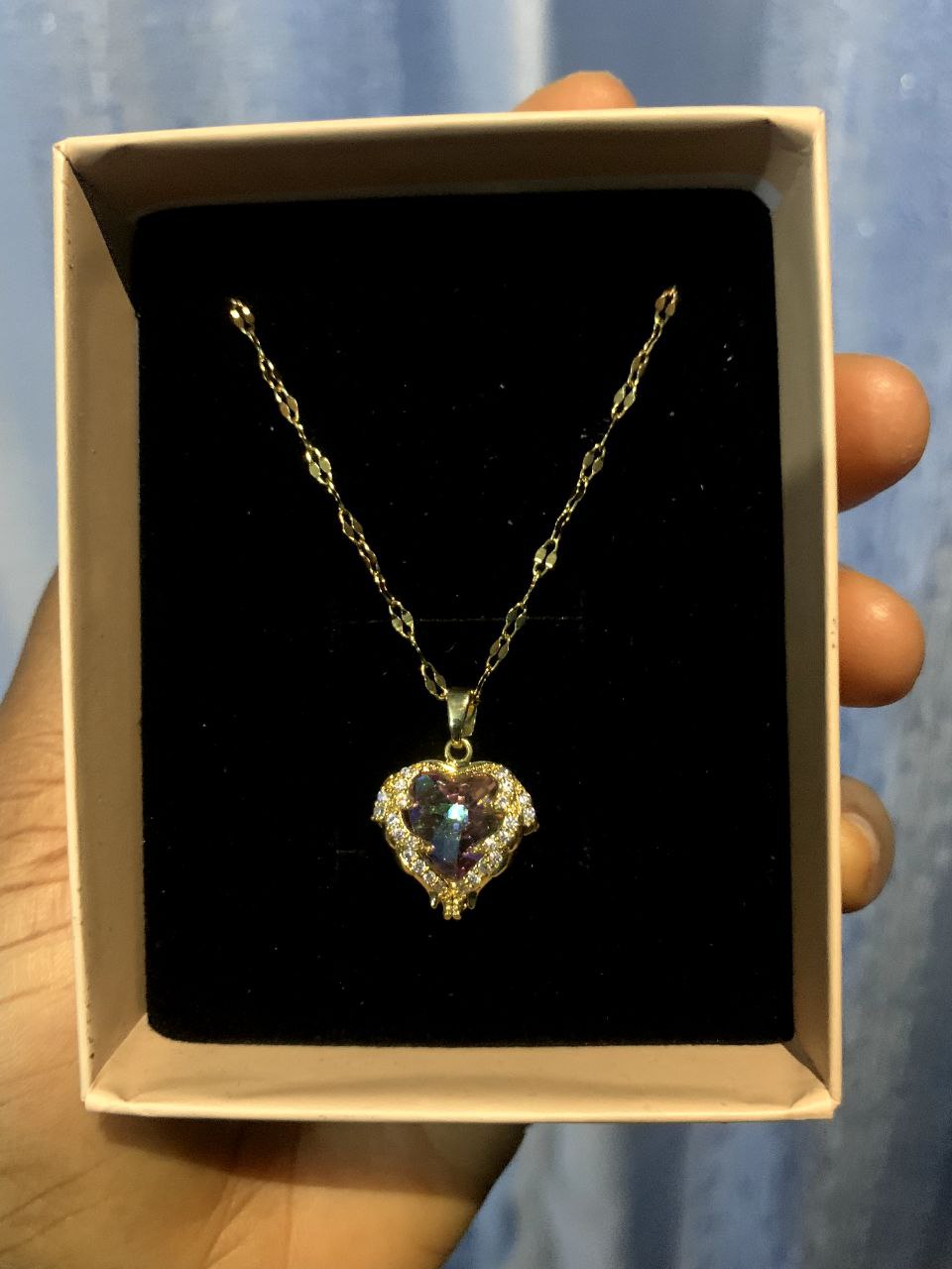 Gem heart necklace
